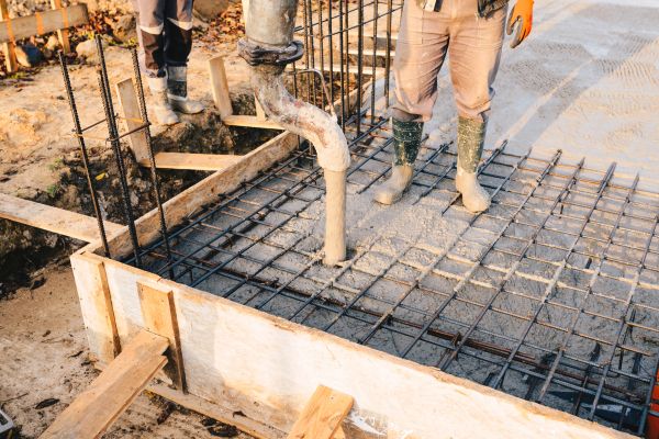 Pole Barn Foundation Pouring in Vallejo